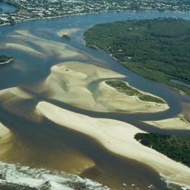 Aerial view, Noosa River mouth and Bar, Noosa Heads, 21 February 2008