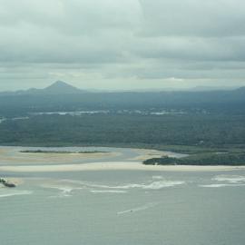 Aerial view, Noosa River mouth and Bar, Noosa Heads, 27 March 2008
