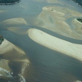 Aerial view, Noosa River mouth and Bar, Noosa Heads, 27 March 2008