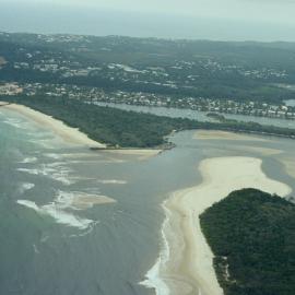 Aerial view, Noosa River mouth and Bar, Noosa Heads, 27 March 2008