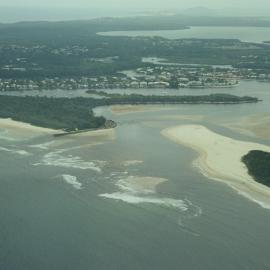 Aerial view, Noosa River mouth and Bar, Noosa Heads, 27 March 2008
