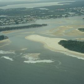Aerial view, Noosa River mouth and Bar, Noosa Heads, 27 March 2008