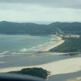 Aerial view, Noosa River mouth and Bar, Noosa Heads, 27 March 2008