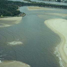 Aerial view, Noosa River mouth and Bar, Noosa Heads, 27 March 2008