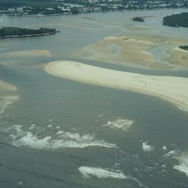 Aerial view, Noosa River mouth and Bar, Noosa Heads, 27 March 2008