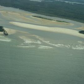 Aerial view, Noosa River mouth and Bar, Noosa Heads, 27 March 2008
