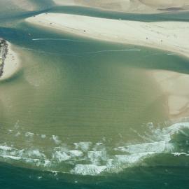 Aerial view, Noosa River mouth and Bar, Noosa Heads, 20 August 2008