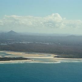 Aerial view, Noosa River mouth and Bar, Noosa Heads, 20 August 2008
