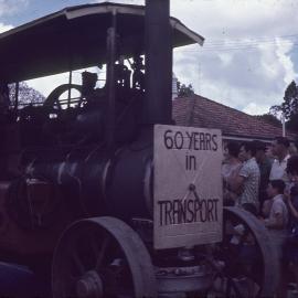 Early transport, tractor, Gympie Centenary Procession, Gympie, 14 October 1967