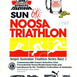 Program, Noosa Triathlon, Noosa Heads, 15 October 1989