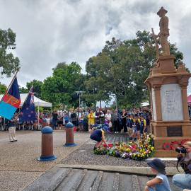 Wreath laying, ANZAC Day, 25 April 2025, Tewantin
