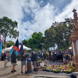 Wreath laying, ANZAC Day, 25 April 2025, Tewantin