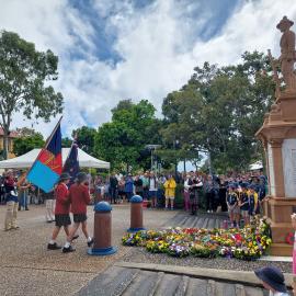 Wreath laying, ANZAC Day, 25 April 2025, Tewantin