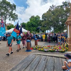 Wreath laying, ANZAC Day, 25 April 2025, Tewantin