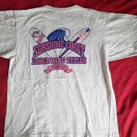 Competition T-shirt, Sunshine Coast Longboard Titles, 1990