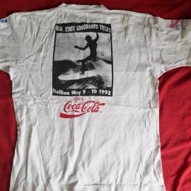 Competition T-shirt, Queensland State Longboard Titles, Ballina, 9-10 May 1992