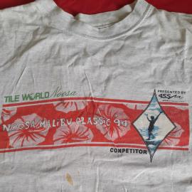 Competitor T-shirt, Malibu Classic, Noosa Main Beach, Noosa Heads, 1994