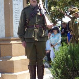 Catafalque party, Remembrance Day, Looking Forward to Peace Event, Tewantin-Noosa RSL Memorial Park, Tewantin, 11 November 2018