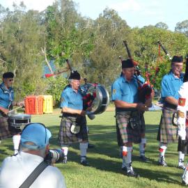 Noosa & District Pipe Band, Remembrance Day, Looking Forward to Peace Event, Tewantin-Noosa RSL Memorial Park, Tewantin, 11 November 2018