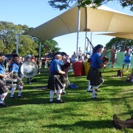 Noosa & District Pipe Band, Remembrance Day, Looking Forward to Peace Event, Tewantin-Noosa RSL Memorial Park, Tewantin, 11 November 2018