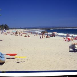 Beachgoers, Noosa Main Beach, Noosa Heads, ca 1990s