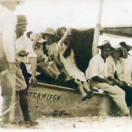 Boating party, onboard 'Water Witch', Tewantin, ca 1914