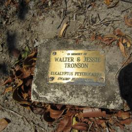 Walter and Jessie Tronson memorial plaque, Tewantin