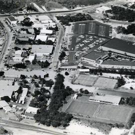 Aerial view, Noosa Junction, Noosa Heads, ca 1980s