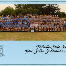 Class Photo, Year 7 Graduation Class,Tewantin State School, Tewantin, 1991