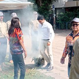 Smoking ceremony, Kabi Kabi Commitment signing, Noosa Council Chambers, 19 September 2024