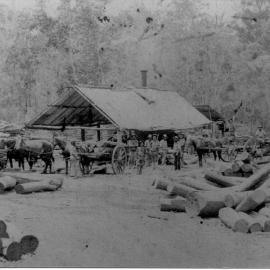 Clugston & Ireland's sawmill, East Cooroy, ca 1910