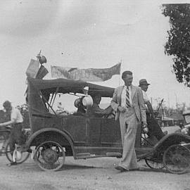 World War II procession participant and addendees, Pomona, ca 1940