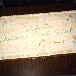 Celebration cake, Children's Book Week, Noosa Library, Noosaville, 17 August 1996