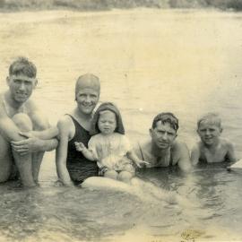 Beachgoers, ca 1920s