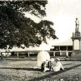 Tewantin War Memorial and sea mines, Memorial Park, Tewantin