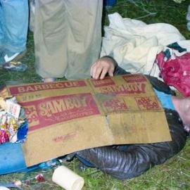 The aftermath, Summer of '82 concert, Noosa AFL Ground, Noosaville, 9 January 1982