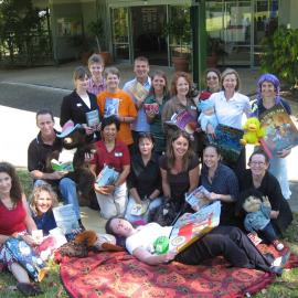 Noosa Libraries staff outside Noosaville Library, November 2007