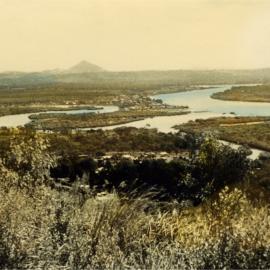 Views down to Bailey's Motel, Noosa River, Noosa Heads, ca 1960