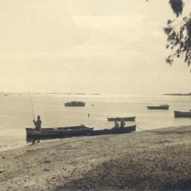 Boating and fishing, Noosa River, Noosaville, ca 1960