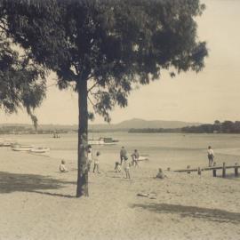 Enjoying the river, Pelican Beach, Noosaville, ca 1960