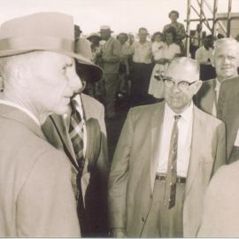 Dignitaries, guests and attendees, official opening, Peregian Roadhouse, Heron Street, Peregian Beach, 2 June 1962
