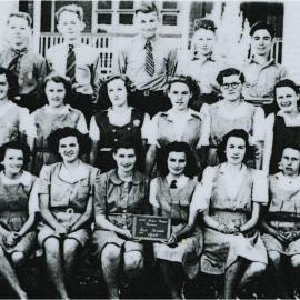 Class Photo, Sub-Junior Class, Noosa District High School, Pomona, 1945