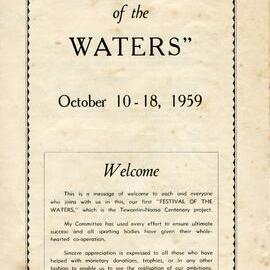 Noosa Festival of the Waters program, 10-18 October 1959