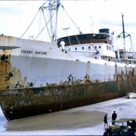 Cherry Venture, Teewah Beach, Noosa North Shore, mid 1970s