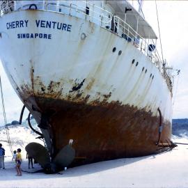 Cherry Venture, Teewah Beach, Noosa North Shore, mid 1970s