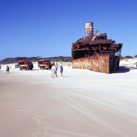 Daytrippers, Cherry Venture, Teewah Beach, Noosa North Shore, ca 1990s