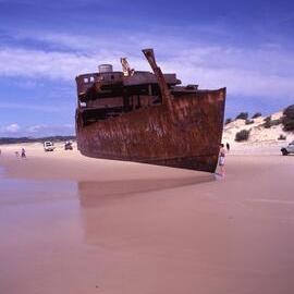 Daytrippers, Cherry Venture, Teewah Beach, Noosa North Shore, ca 1990s