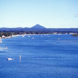 Aerial view, Noosa River, Noosaville, ca 1990s