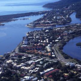 Aerial view, Noosa River, Noosa Heads, ca 1990s
