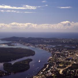 Aerial view, Noosa Heads, ca 1990s